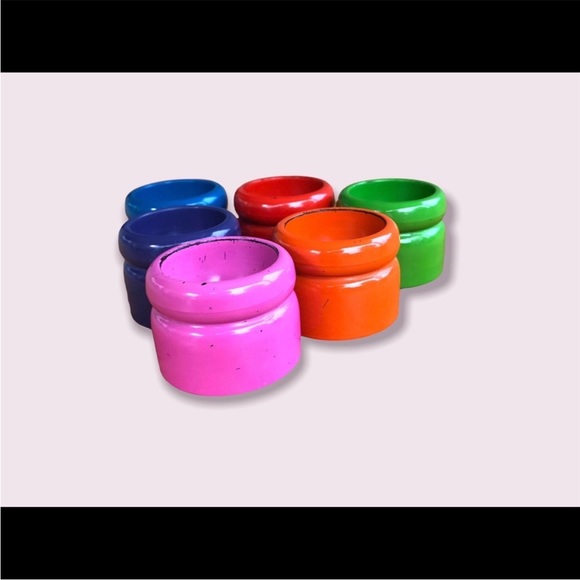 Retro Egg Cups Mid Century Modern Dinnerware Set - Picture 4 of 11